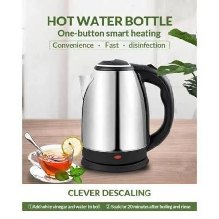 Imported Electric Kettle - 2L, 1500W, GSNationl Certified, Stainless Steel with Advanced Automatic Switch for Rapid Boiling and Safety quick boiler kettle for tea